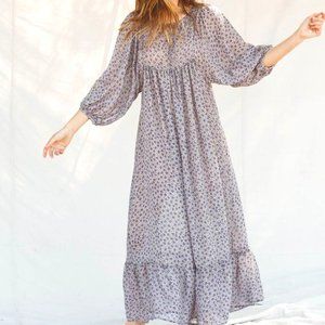 Christy Dawn "Paisley Dress" in Aubergine Spray